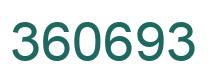 Number 360693 green image