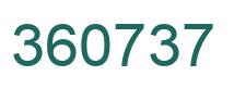 Número 360737 imagen verde