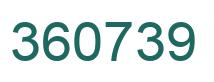 Número 360739 imagen verde