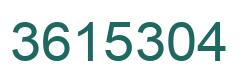 Número 3615304 imagen verde