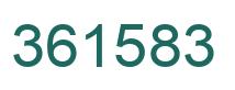 Number 361583 green image