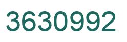 Number 3630992 green image