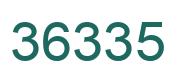 Number 36335 green image