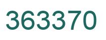 Number 363370 green image
