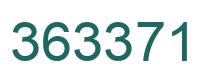 Number 363371 green image