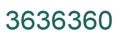 Number 3636360 green image