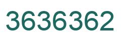 Number 3636362 green image
