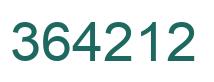 Número 364212 imagen verde