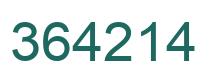 Número 364214 imagen verde
