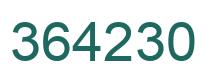 Number 364230 green image