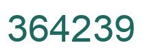 Number 364239 green image