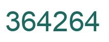 Number 364264 green image