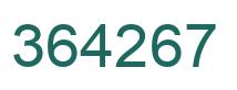 Number 364267 green image