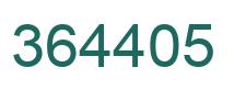 Number 364405 green image