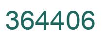 Number 364406 green image