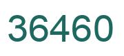 Number 36460 green image