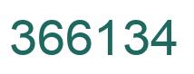 Number 366134 green image
