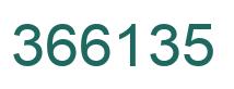 Number 366135 green image