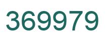Number 369979 green image