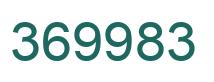 Number 369983 green image