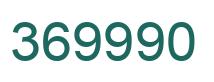 Number 369990 green image