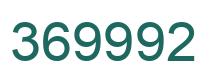Number 369992 green image