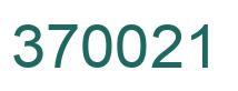 Número 370021 imagen verde