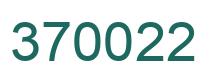 Número 370022 imagen verde