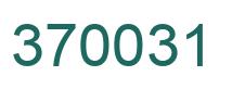 Número 370031 imagen verde