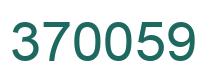 Número 370059 imagen verde