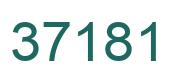 Number 37181 green image