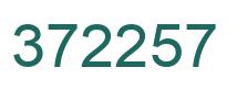 Number 372257 green image