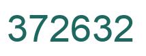 Number 372632 green image