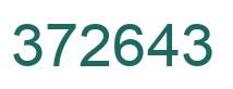 Number 372643 green image