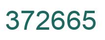 Number 372665 green image