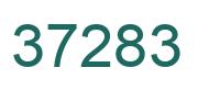 Number 37283 green image