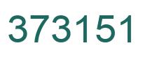 Number 373151 green image