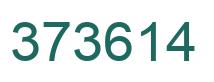 Number 373614 green image