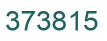 Number 373815 green image