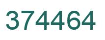 Number 374464 green image