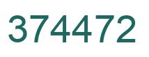 Number 374472 green image