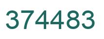 Number 374483 green image