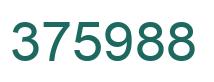 Number 375988 green image