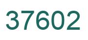 Number 37602 green image