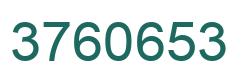 Número 3760653 imagen verde