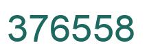 Number 376558 green image