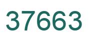Number 37663 green image