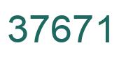 Number 37671 green image
