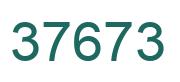 Number 37673 green image