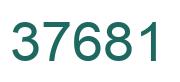 Number 37681 green image